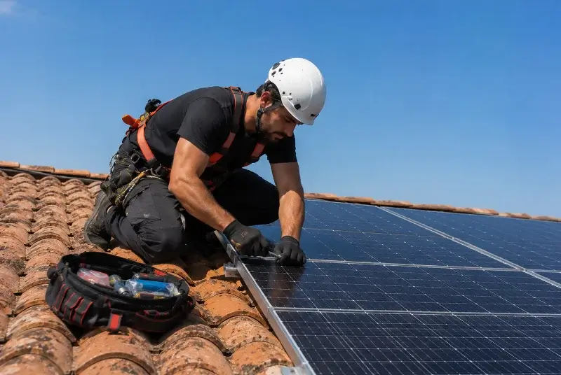 Maintenance et monitoring de panneaux solaires à Saint-Broladre